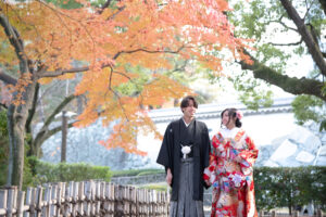 紅葉の和装ロケーション前撮り人気の名古屋城がランキングイン